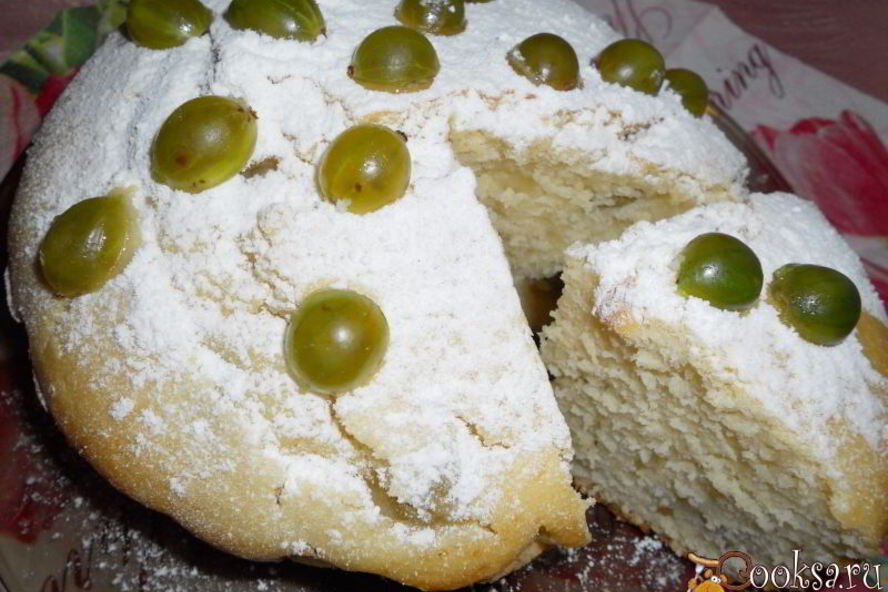 Рецепт манника с крыжовником