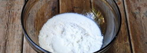 манник с вишней на кефире. Шаг 7