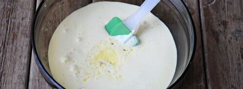 манник с вишней на кефире. Шаг 10