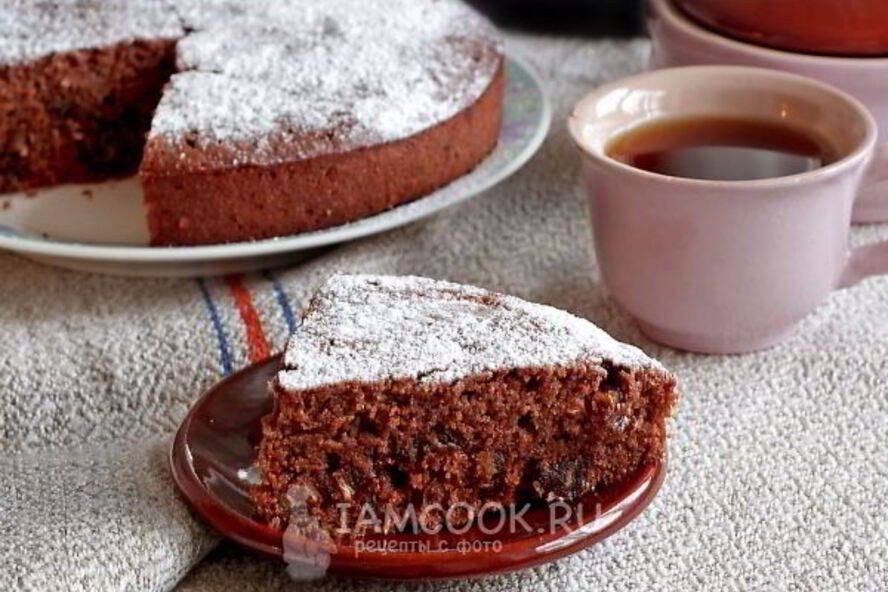 Рецепт манника шоколадного с финиками и миндалем