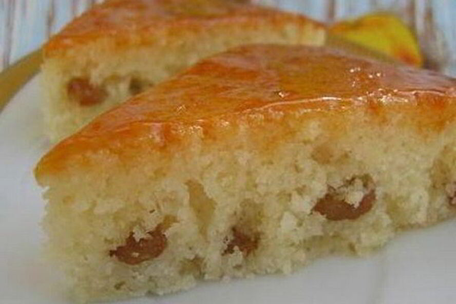 Рецепт медового манника с изюмом