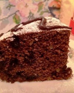 Шоколадный манник с черникой и кедровым орехом