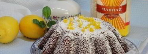 цитрусовый манник с финиками. Шаг 9