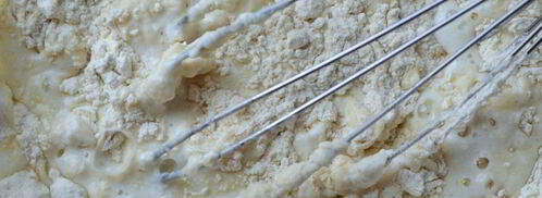 фруктовые оладьи с томлеными грушами. Шаг 3