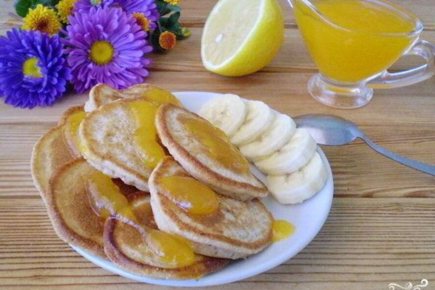 Рецепт гречневых оладий с бананом