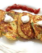 Луковые оладьи