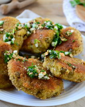 Марокканские оладьи из картофеля c чимичури