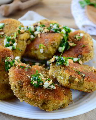 Марокканские оладьи из картофеля c чимичури