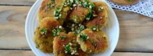 марокканские оладьи из картофеля c чимичури. Шаг 9