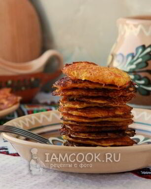 Морковные оладьи с манкой