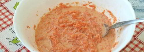 морковные оладьи с манкой. Шаг 7