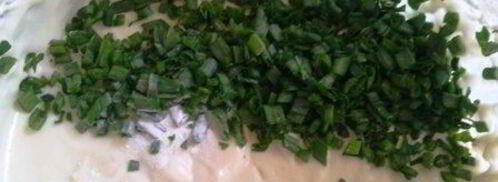 оладушки с зеленым луком. Шаг 8