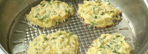 оладьи из кабачков с манной крупой. Шаг 5