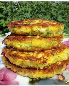 Оладьи из кабачков с творогом