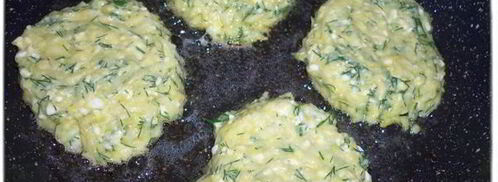 оладьи из кабачков с творогом. Шаг 3