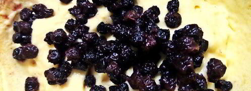 оладьи с черникой и шоколадом. Шаг 4