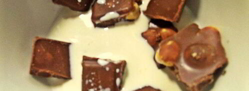 оладьи с черникой и шоколадом. Шаг 9