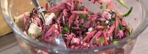 овощные оладьи с фетой и зеленью. Шаг 6