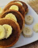 Овсяные оладьи с бананом