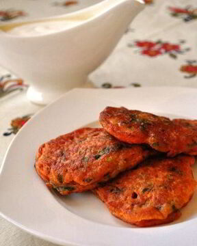 Помидорные оладьи