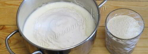 пышные оладьи на кефире или кислом молоке. Шаг 5