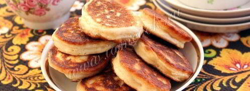 пышные оладьи на кефире или кислом молоке. Шаг 8