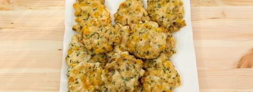 рубленые куриные оладьи с кукурузой. Шаг 14