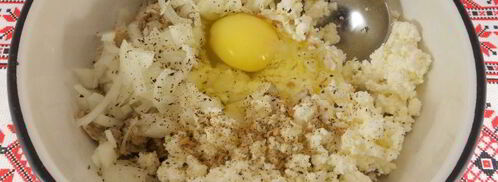 рыбные оладьи с творогом. Шаг 4