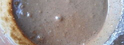 шоколадные оладьи с ревеневым соусом. Шаг 5