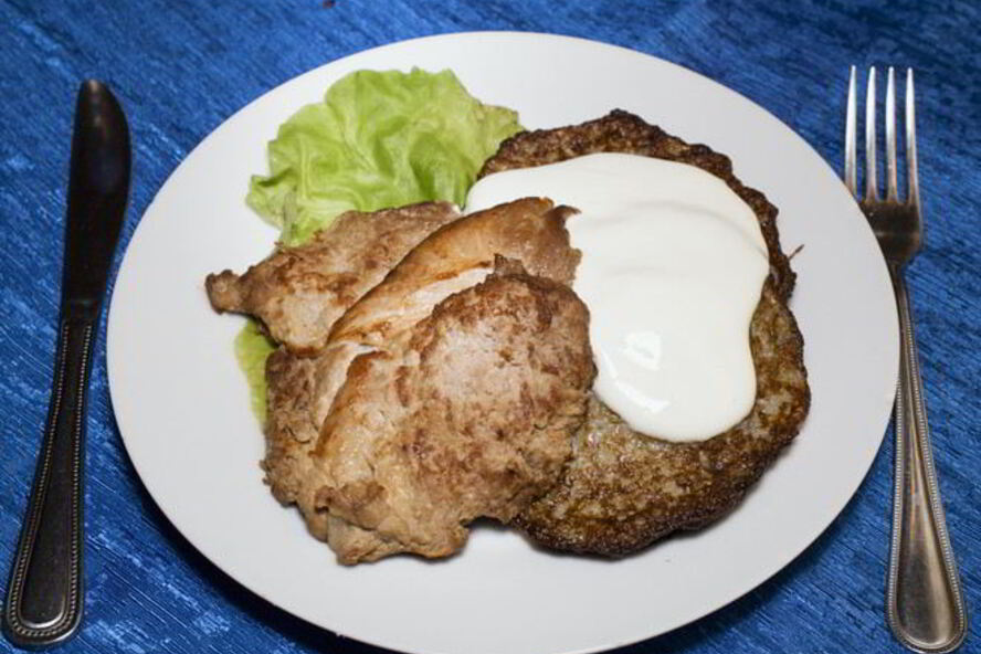 Рецепт свиных оладий