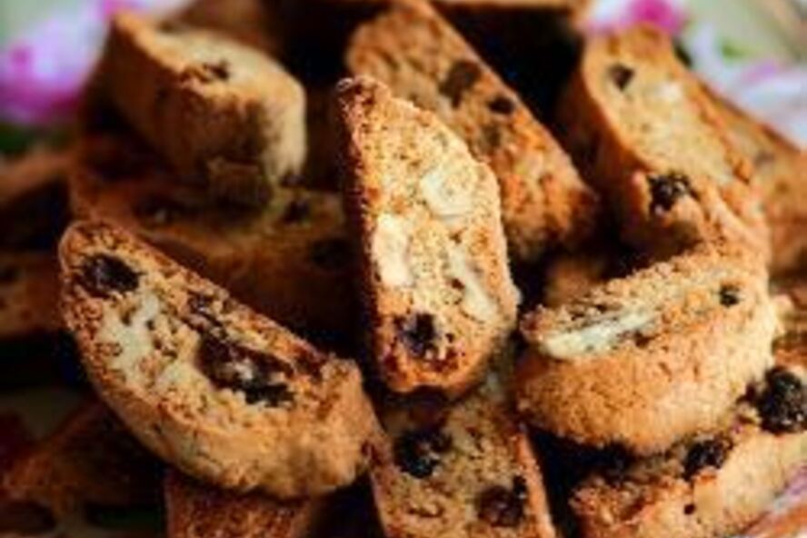 Рецепт бискотти из цельно-зерновой муки с орехами