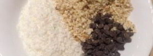 легкое печенье с кокосом, орехами и шоколадом. Шаг 3