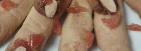 печенье пальцы на хэллоуин. Шаг 5