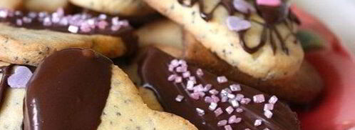 печенье-сердечки с маком и марципаном. Шаг 7