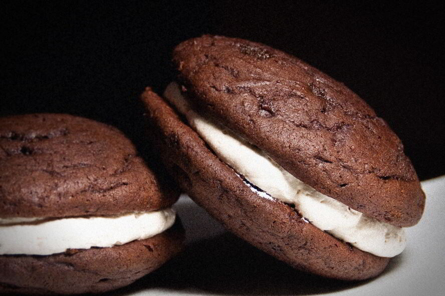 Рецепт печенья шоколадного с ванильной прослойкой