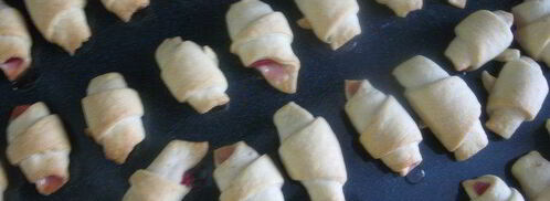 рассыпчатые рогалики вкус детства на сметанно-дрожжевом тесте. Шаг 10