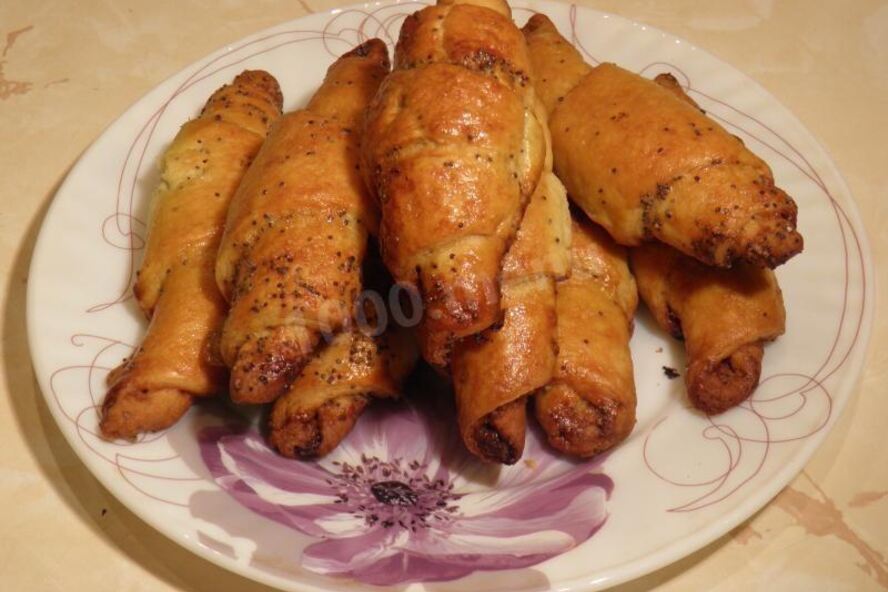 Рецепт рогаликов с маком дрожжевые