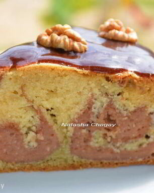 Бисквитно-творожный пирог