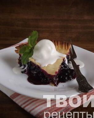 Черничный пирог
