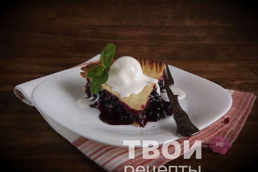 Рецепт черничного пирога