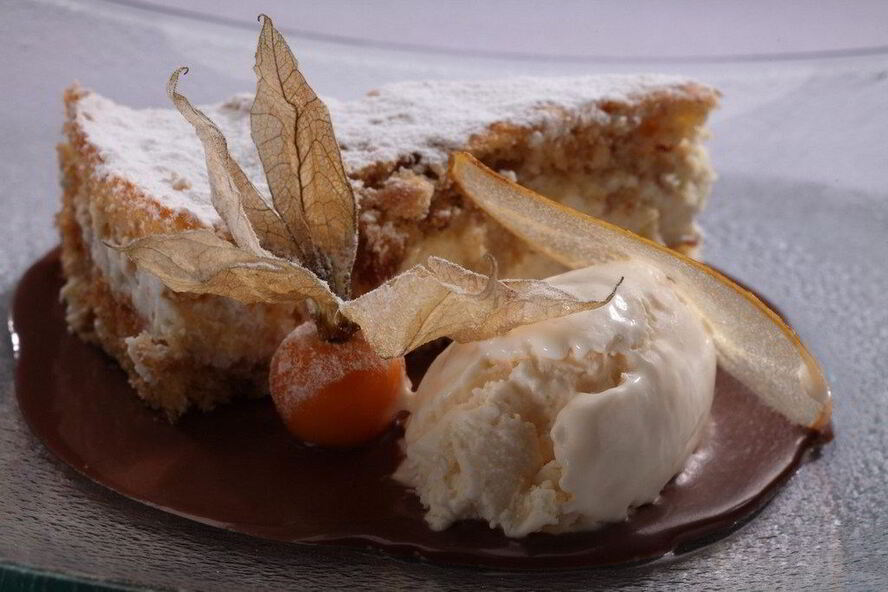 Рецепт грушевого пирога с рикоттой