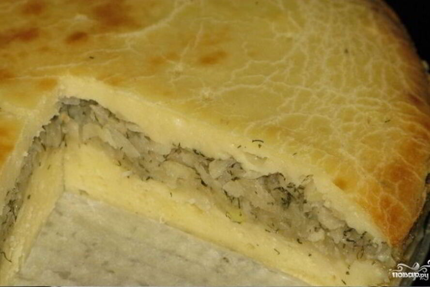 Рецепт картофельного пирога с луком