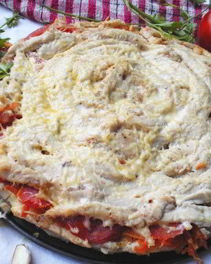 Мясной пирог Чайная роза