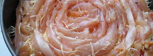 мясной пирог чайная роза. Шаг 8