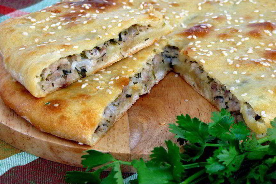 Рецепт мясного пирога на кефире
