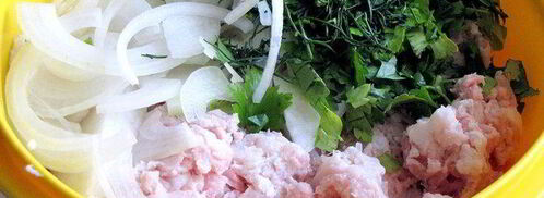 мясной пирог на кефире. Шаг 5