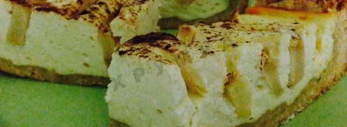 пирог чизкейк с творожной начинкой и фруктами. Шаг 10