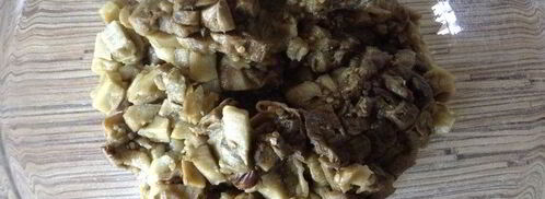 пирог с баклажанами и адыгейским сыром. Шаг 3