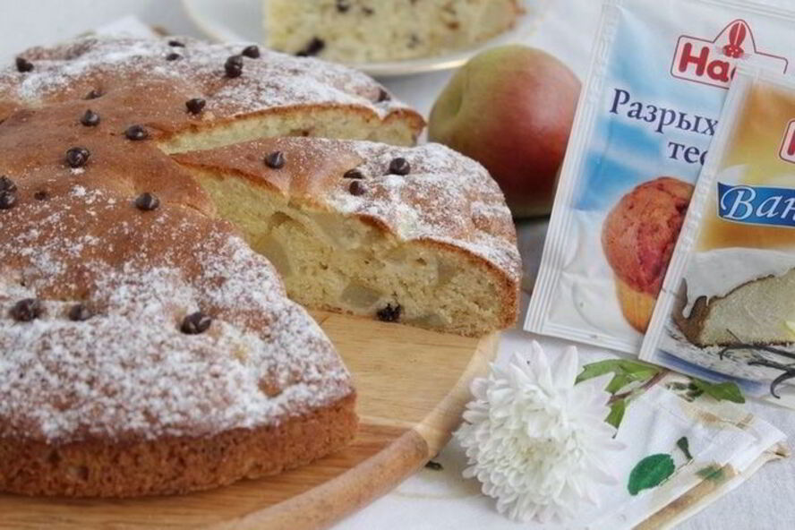 Рецепт пирога с грушей и шоколадом