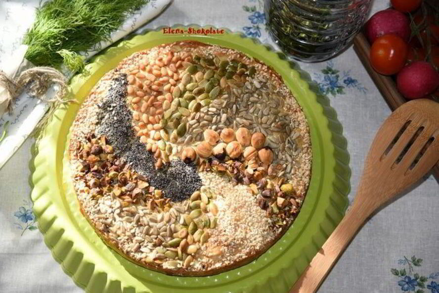 Рецепт пирога с курицей под ореховой корочкой